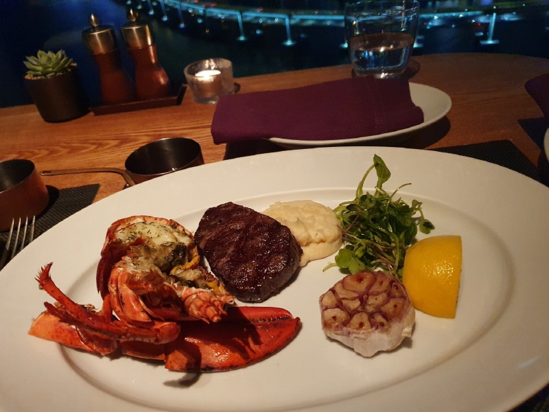 파크하얏트부산 다아닝룸 Ocean set 미국산 프라임안심&랍스터
