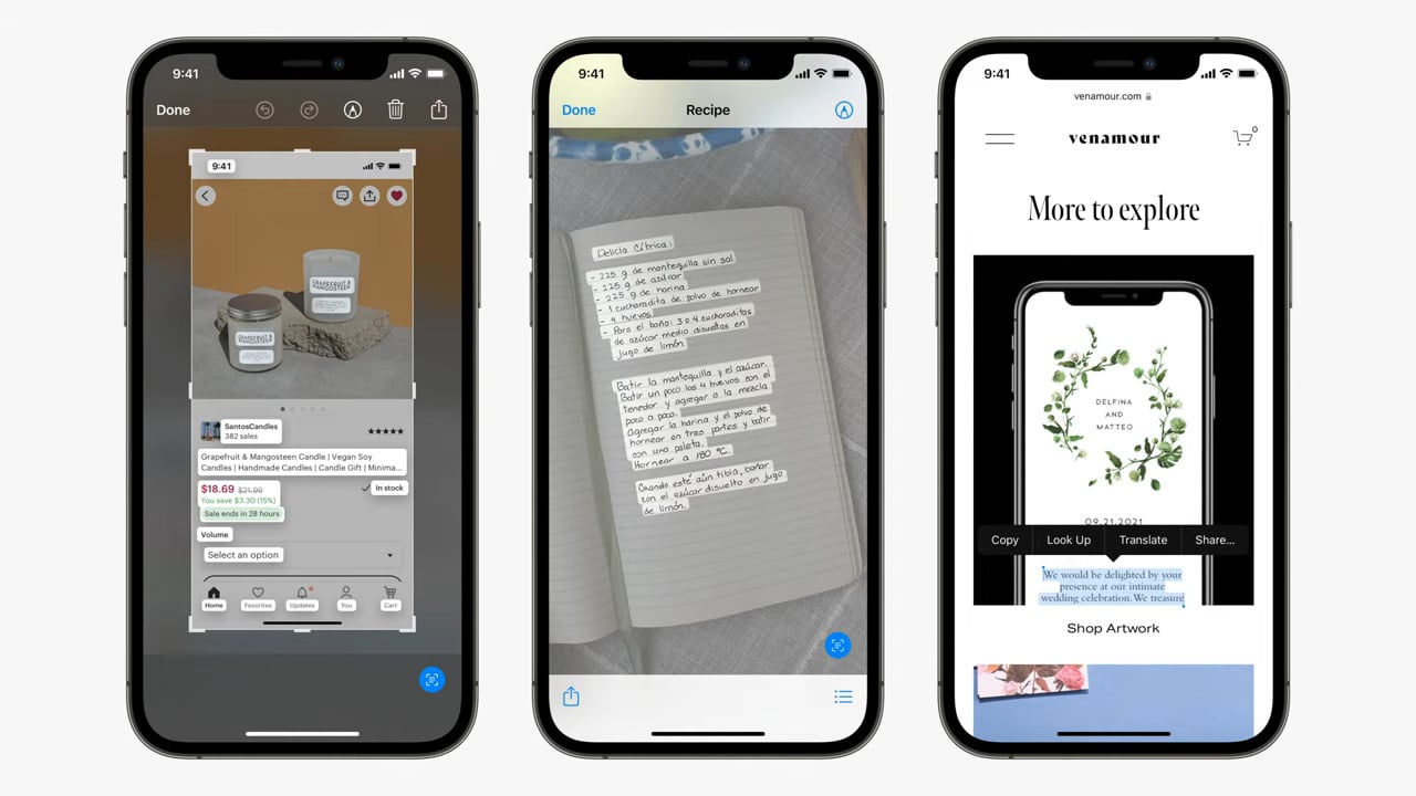 아이폰 iOS 15에서 라이브 텍스트를 사용하여 사진에서 텍스트를 복사하는 방법