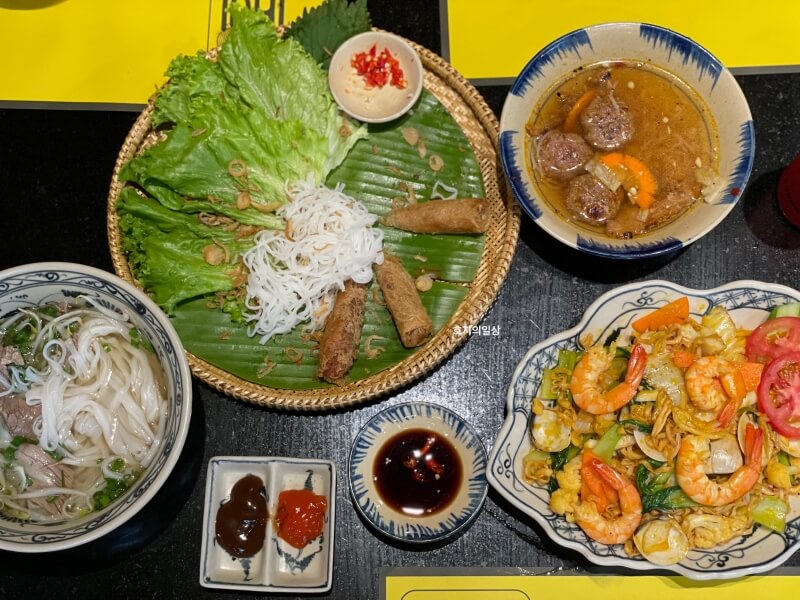 나트랑 안토이 베트남 가정식 맛집 - 주문한 메뉴