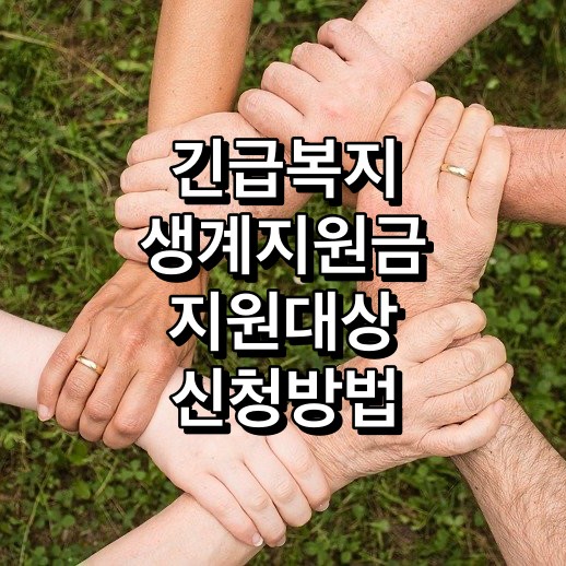 긴급복지생계지원금-지원대상-신청방법