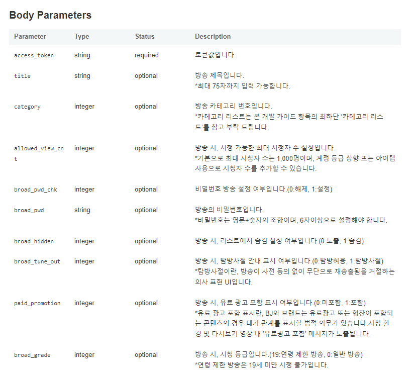 Twitch 방송 알림 장치 - 7. 영상 제작 + 다른 방송 api 고민
