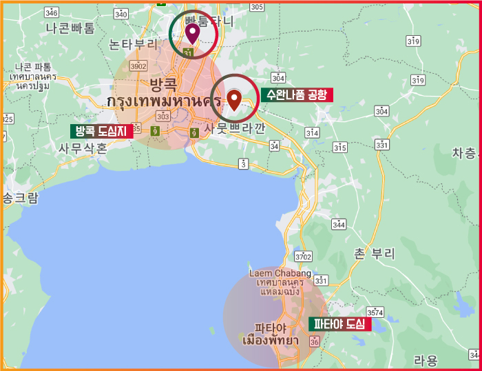 방콕 공항위치