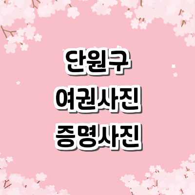 안산 단원구 여권사진