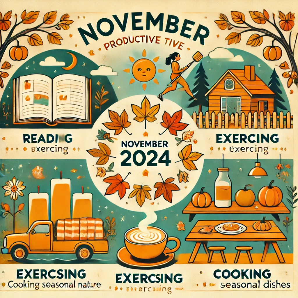 2024년 11월을 알차게 보내는 방법: 자기계발과 즐길 거리 가이드 11월을 알차게 보내는 10가지 방법! 생산성 높이고 즐거움을 찾는 비법