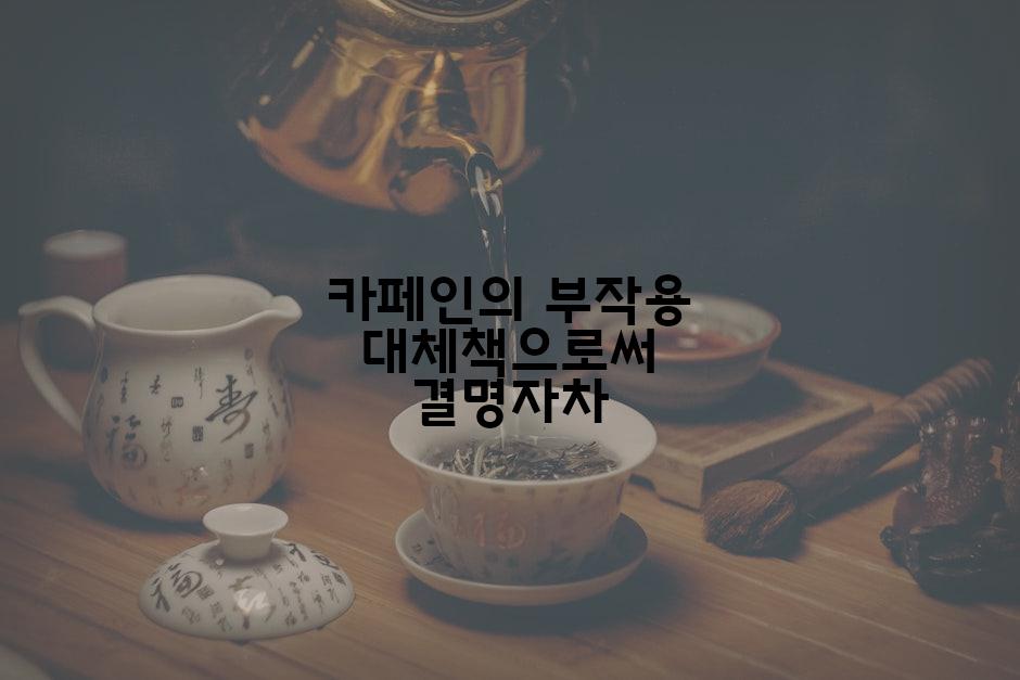 카페인의 부작용 대체책으로써 결명자차