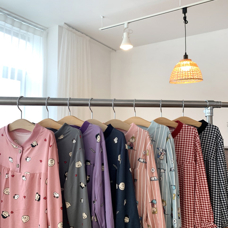 기모 원피스 잠옷 [시즌OFF] 피치기모 겨울 74