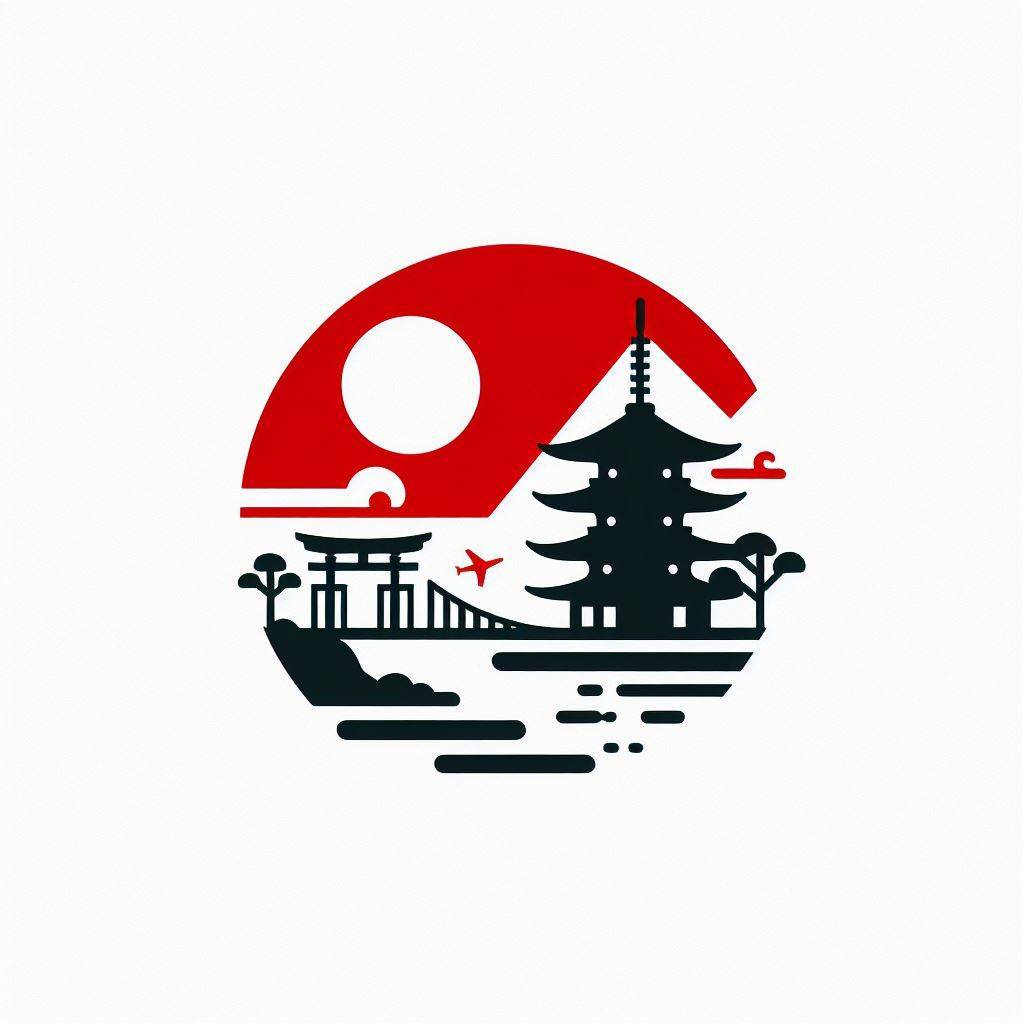 일본 여행 로고