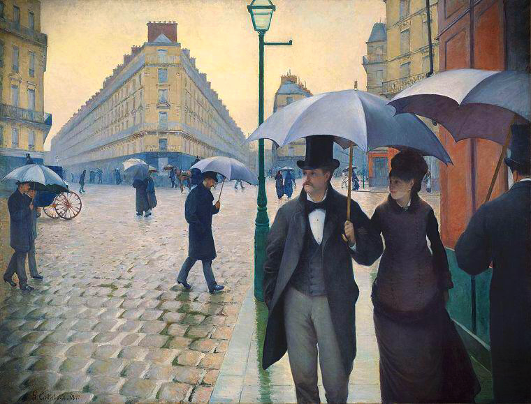  구스타브 카유보트(Gustave Caillebotte) 비 오는 날의 파리 거리