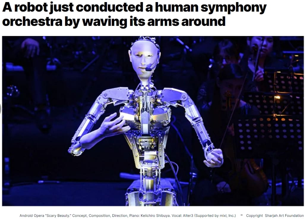  이제 로봇 지휘자까지 등장? VIDEO: A robot just conducted a human symphony orchestra