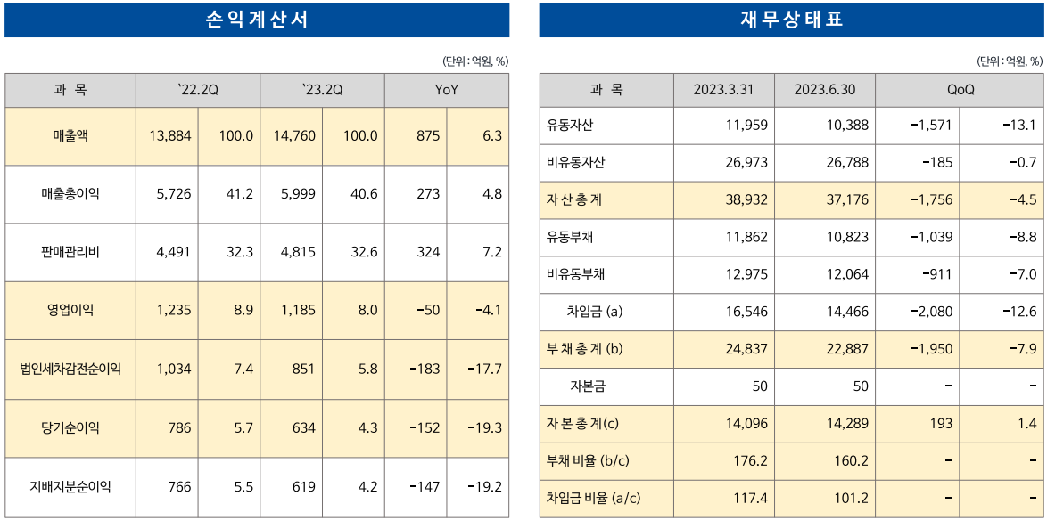 요약 연결재무제표