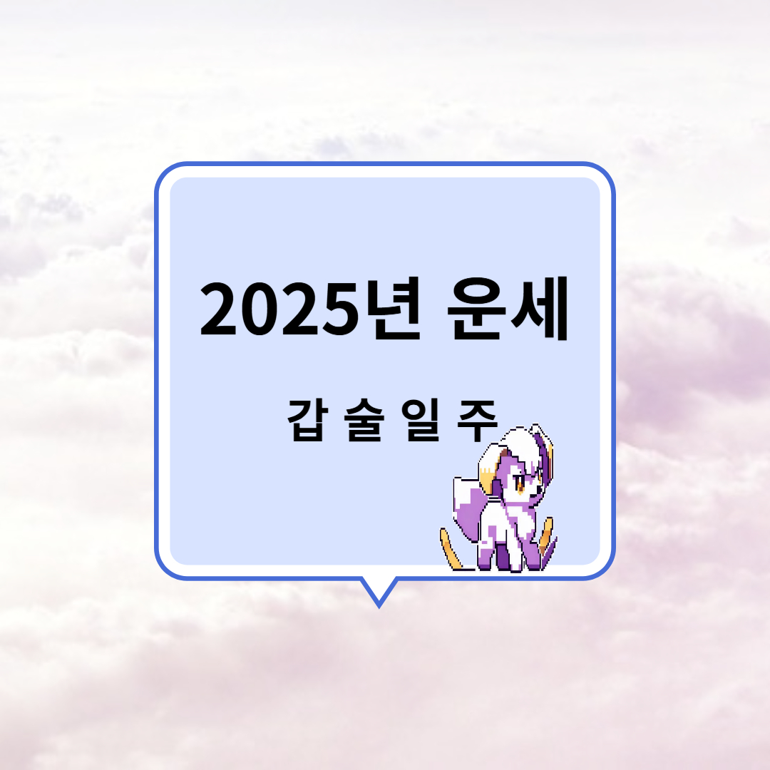 갑술일주 을사년 운세 이미지