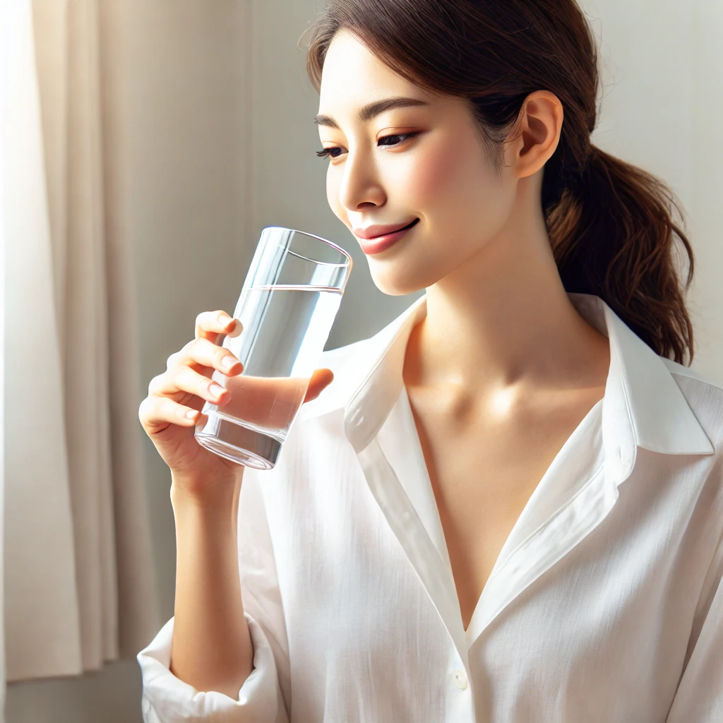 물을 마시는 사람 사진