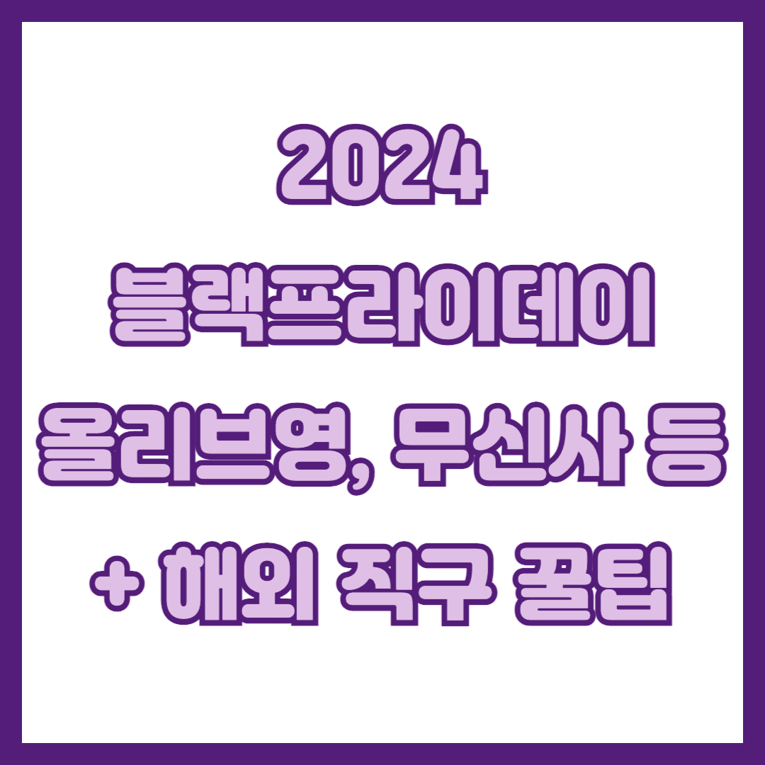 2024 블랙프라이데이 썸네일