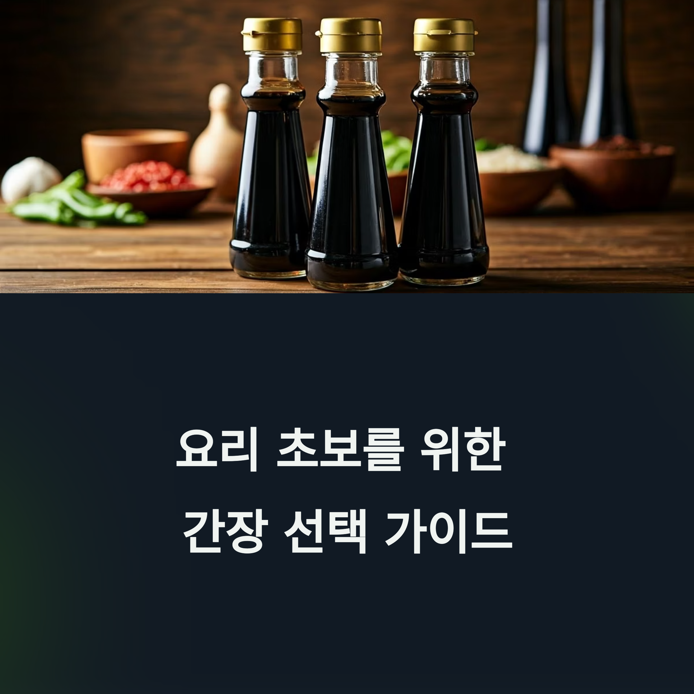 요리 초보를 위한 간장 선택 가이드 – 어떤 간장이 어디에 좋아요?