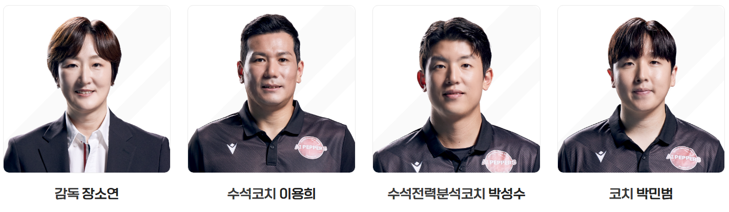 페퍼저축은행 코칭스태프