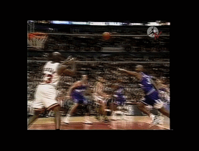 마이클 조던의 신기한 농구 기술들 GIF
