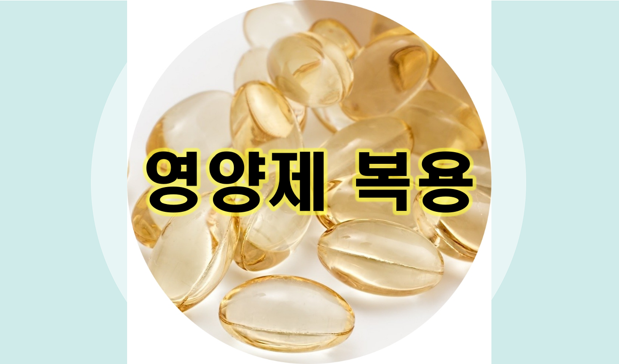  영양제 복용과 기능