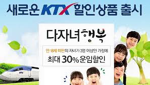 KTX 다자녀 할인 혜택