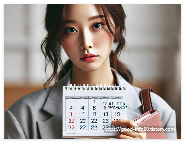 생리지연 고민인 여성
