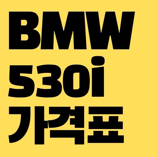 BMW 530i 가격