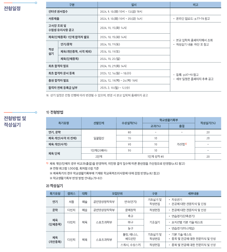 전형일정