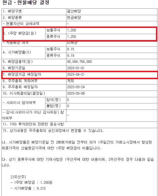 대신증권-2022년-결산배당금-공시