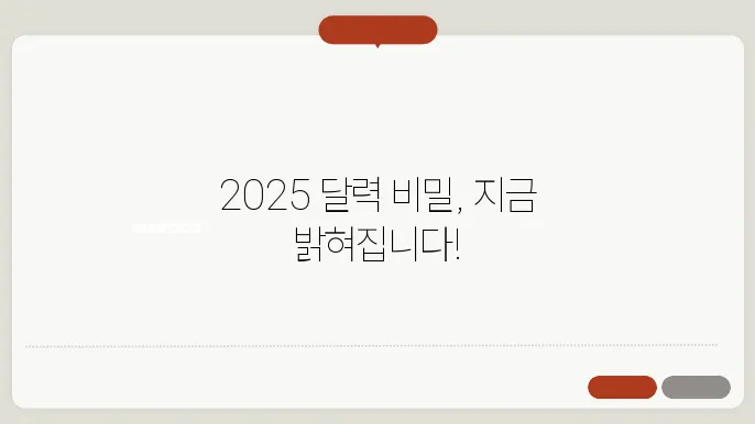 2025년 음력 양력 달력 변환기