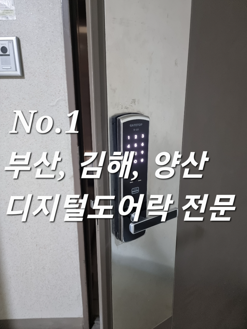 집안에서도 카드 키를 입력해야 열 수 있는 양방향 특수 도어락 전자 번호키 설치