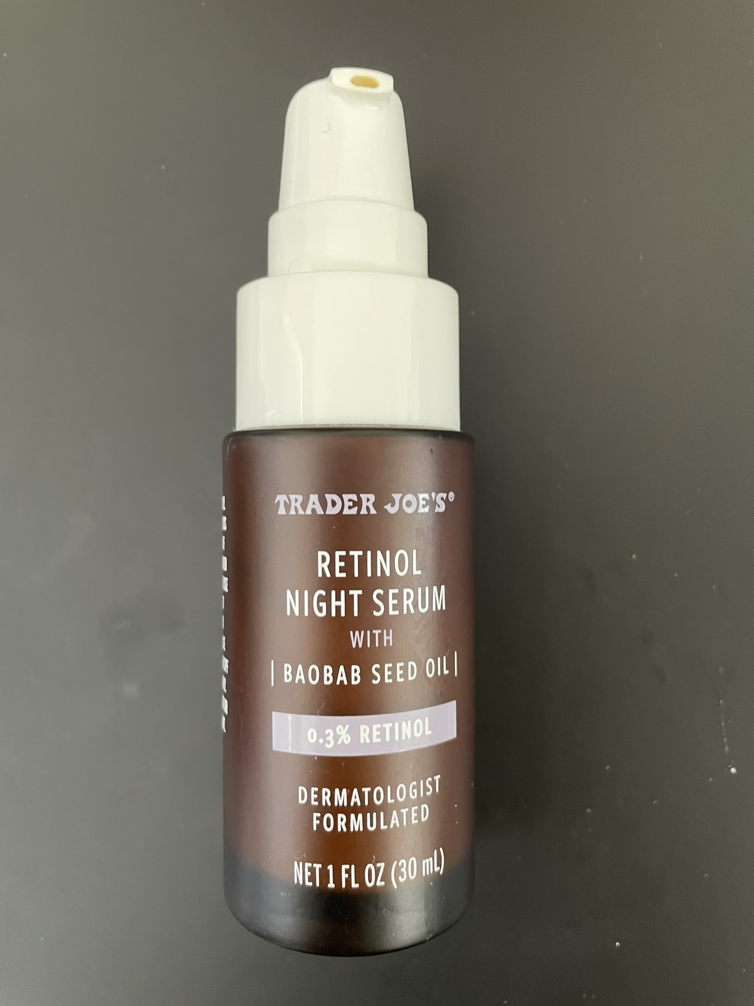 레티놀 나이트 세럼(Retinol Night Serum) 개봉후 모습