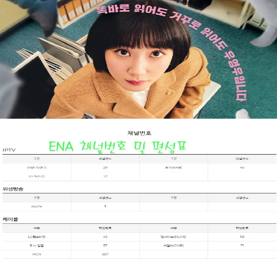 ENA 채널번호