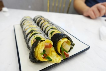 달걀김밥 매콤오징어김밥