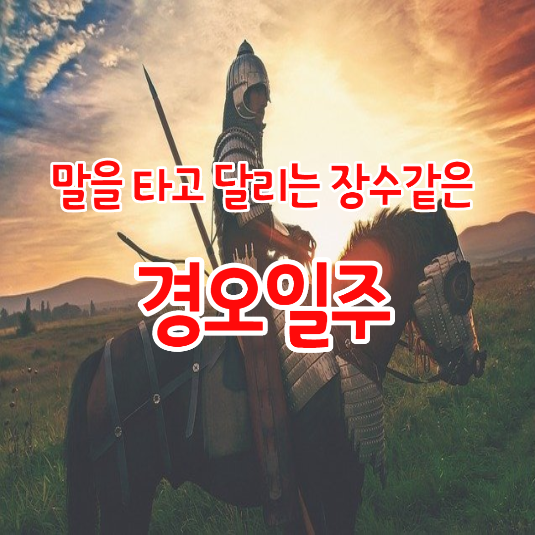  7. 말을 타고 달리는 장수같은 경오일주