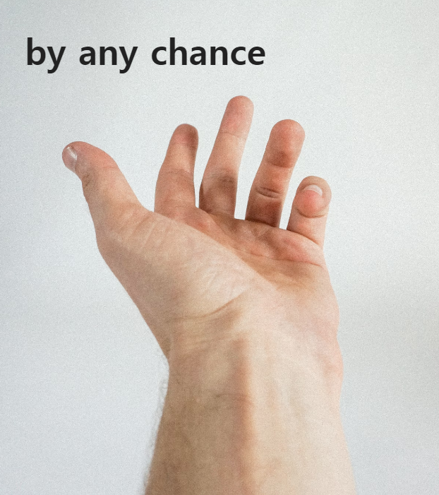 by any chance