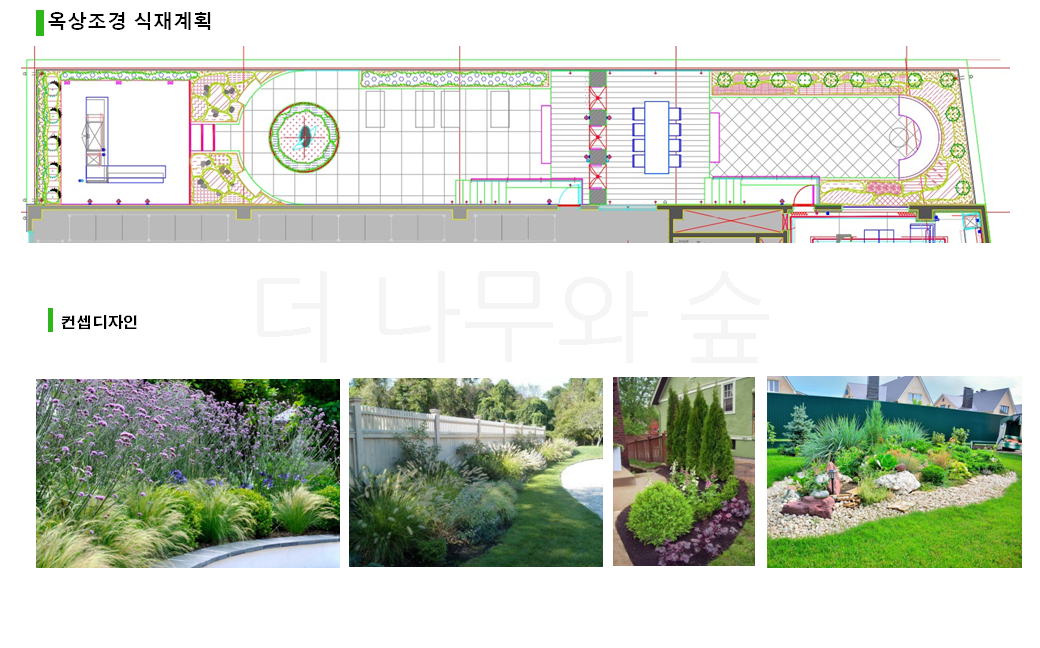 나무 계획 오토캐드