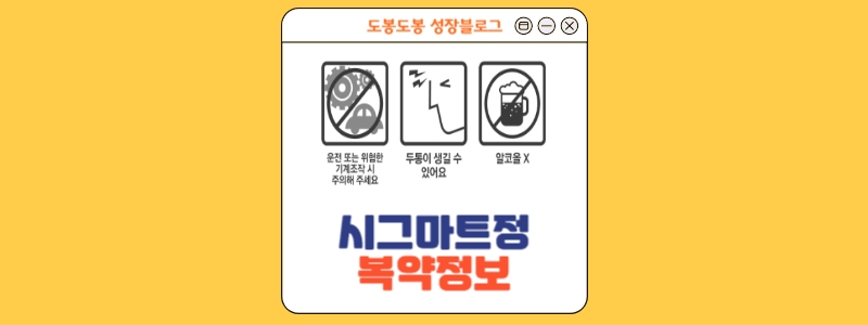 시그마트정 복약정보 이미지