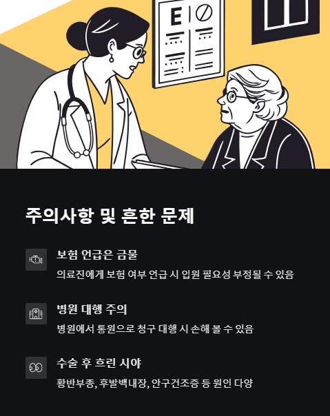 주의사항 및 흔한 문제