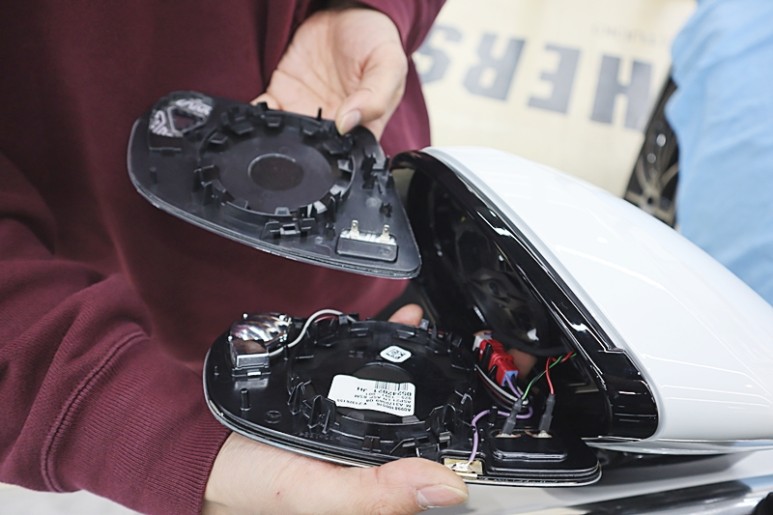 광각 미러 교체 CLS450 옵틱글래스 와이드 9