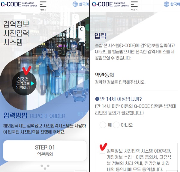 Q-CODE 검역정보 사전입력 시스템