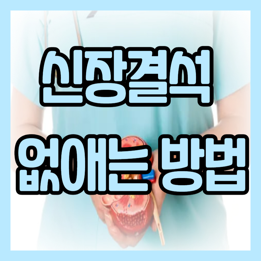 신장결석 없애는 방법