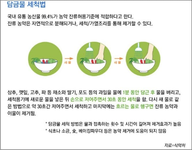 과일 야채에 농약 듬뿍?...&#39;담금물 세척법&#39; 사용해야