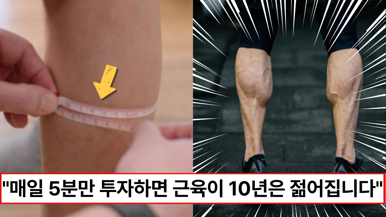 “하루 5분만 하면 10년은 젊어집니다” 거짓말 처럼 근육을 키워주는 초간단 근육 성장 운동법