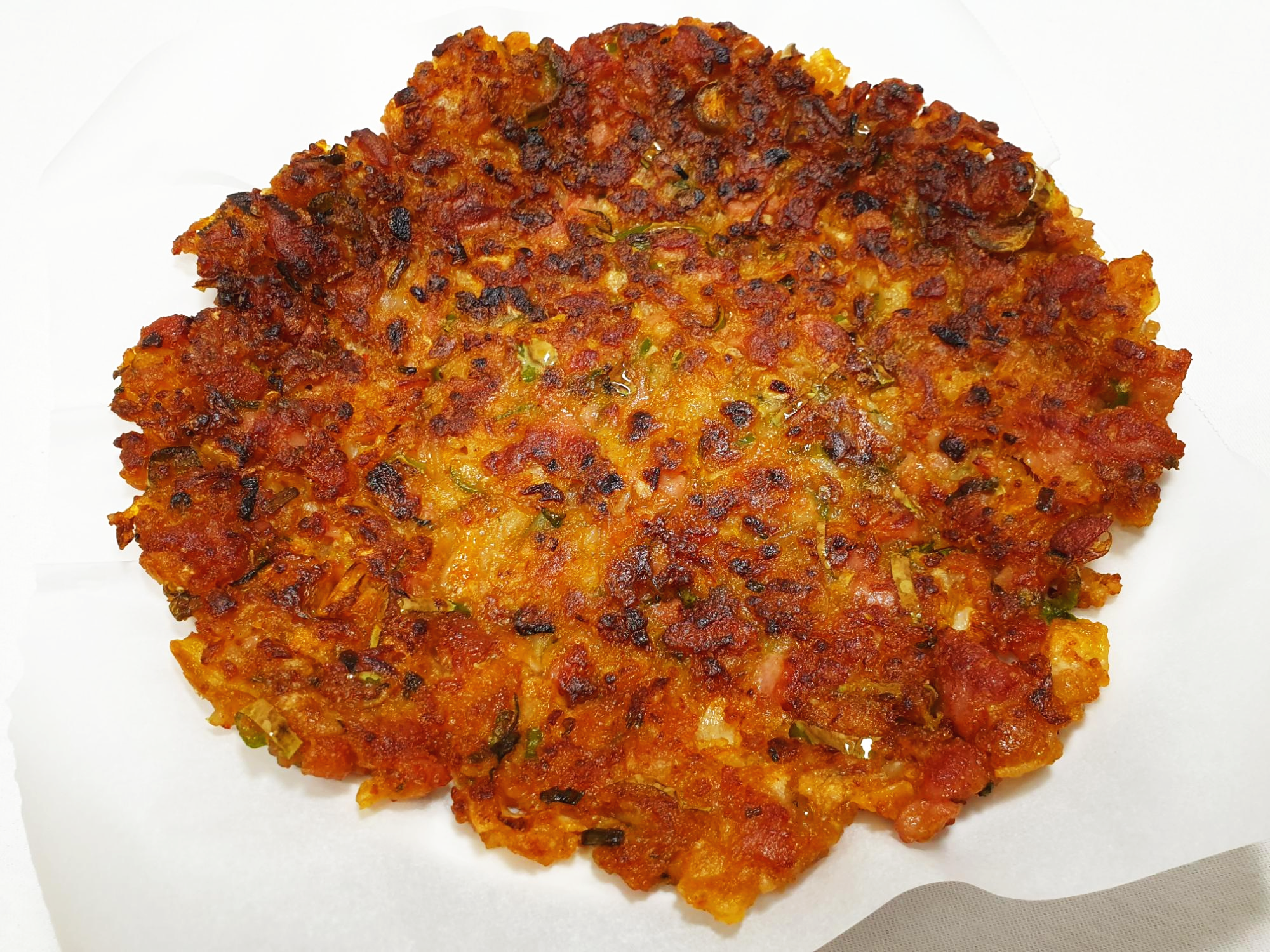  냉동 김치만두 요리 스팸 만두전 간단하게 만들기