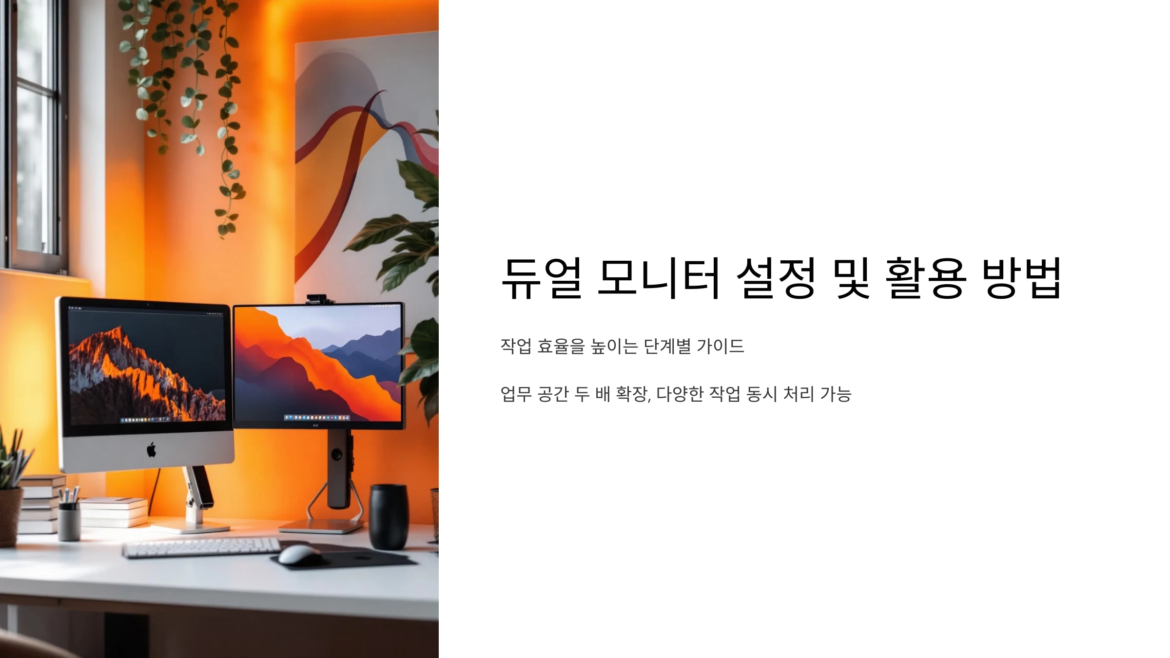 듀얼-모니터-설정-및-활용-방법