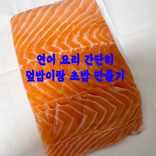  연어 요리 간단히 덮밥이랑 초밥 만들기