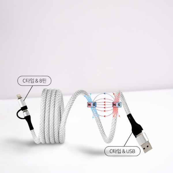 베스모-4in1-마그네틱-65W-멀티케이블