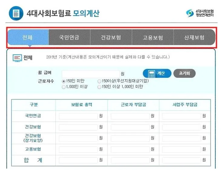 2020년 4대보험