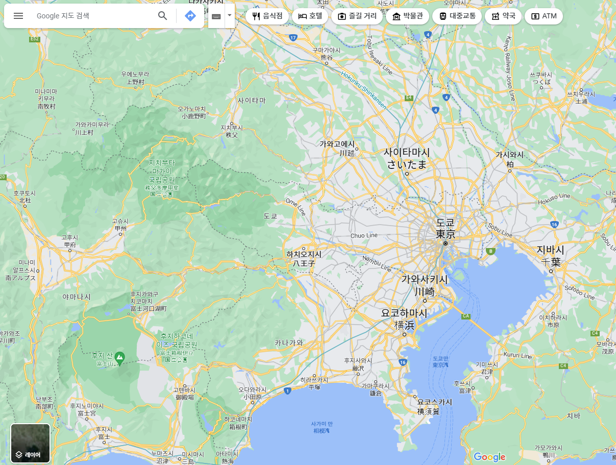 구글-지도-일본지도