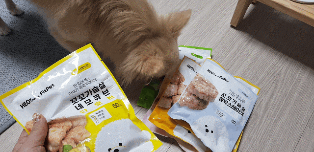[강아지간식]허닭x핏펫몰 꼬꼬가슴살 맛있는 냄새로 14