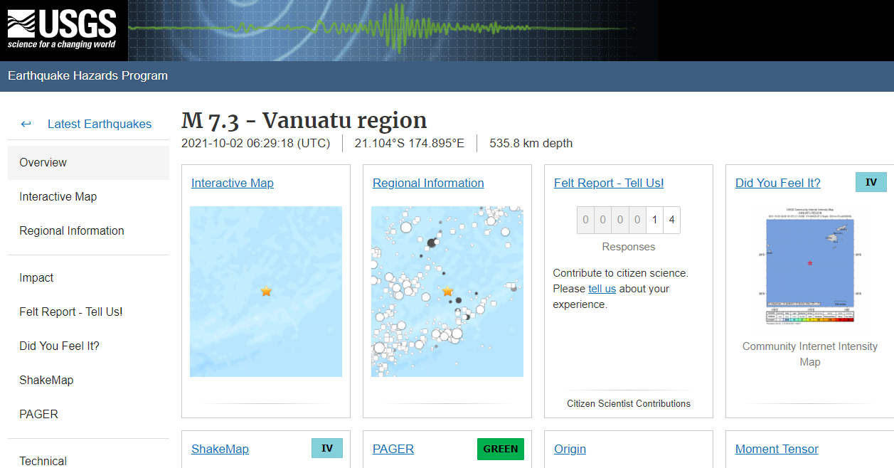 바누아투-지진확인-USGS-미국지질조사국-홈페이지-상세정보-화면
