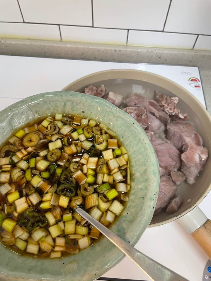 양념장 넣기